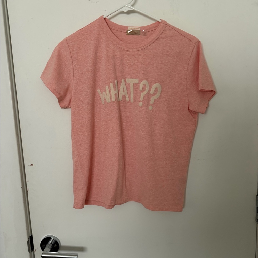 MOTHER Pinkish/peach Crewneck Tee
